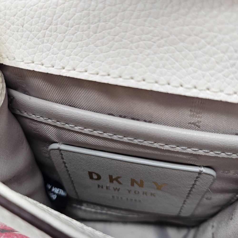 DKNY Elisa North-South Butterfly print leather crossbody mini bag - Picture 11 of 13